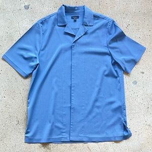 Large oversized wool button down short sleeved shirt from COS.